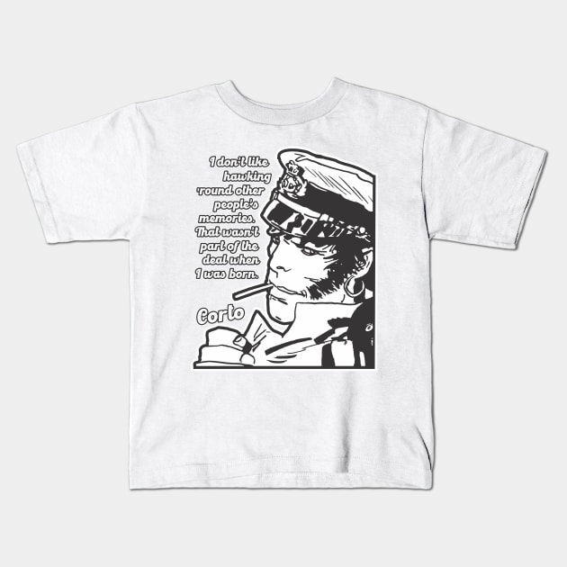 Corto Maltese Kids T-Shirt by workshop71